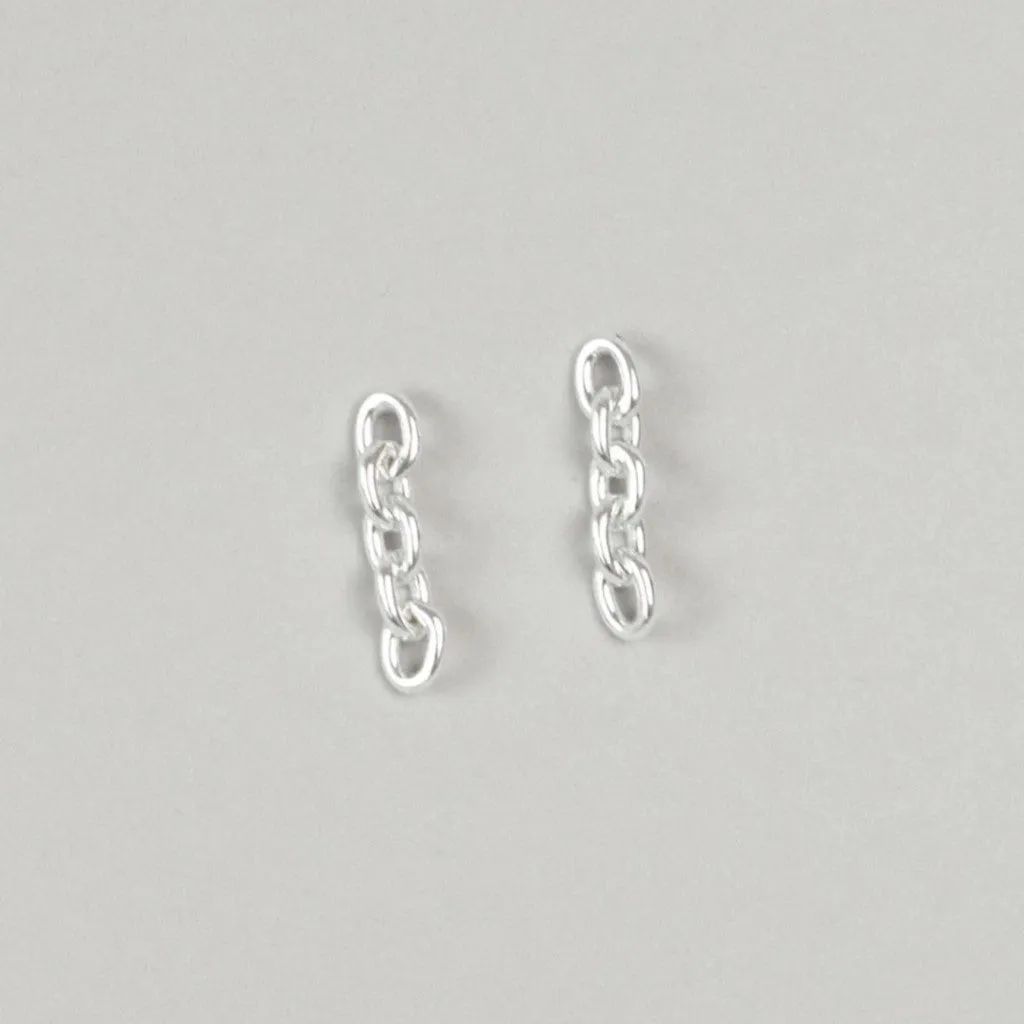 Lauren Chain Earrings (Silver)