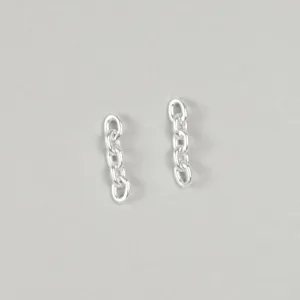 Lauren Chain Earrings (Silver)