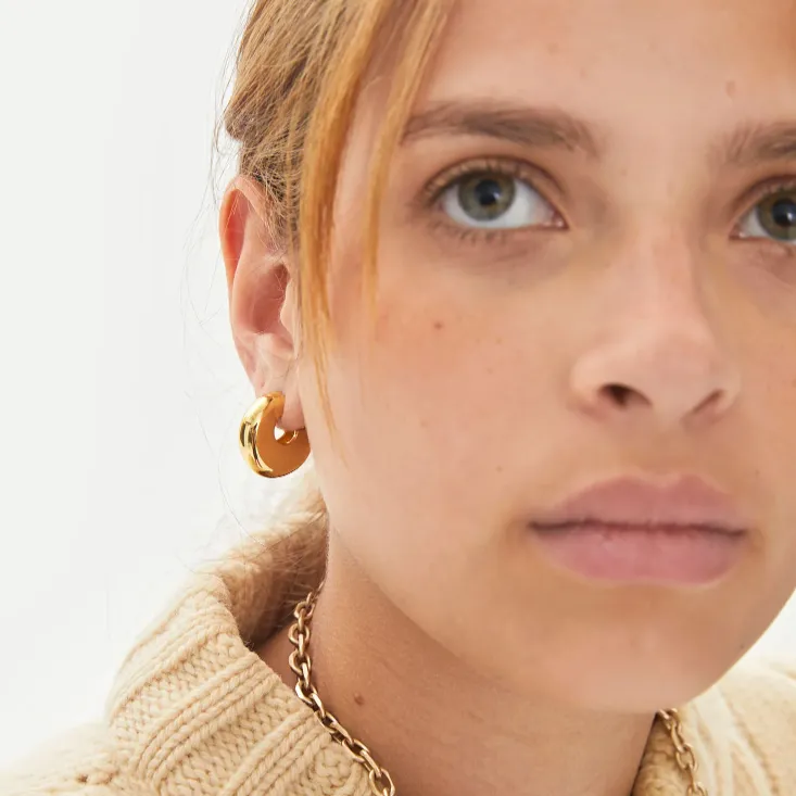 Le Hoop Earrings (Gold)