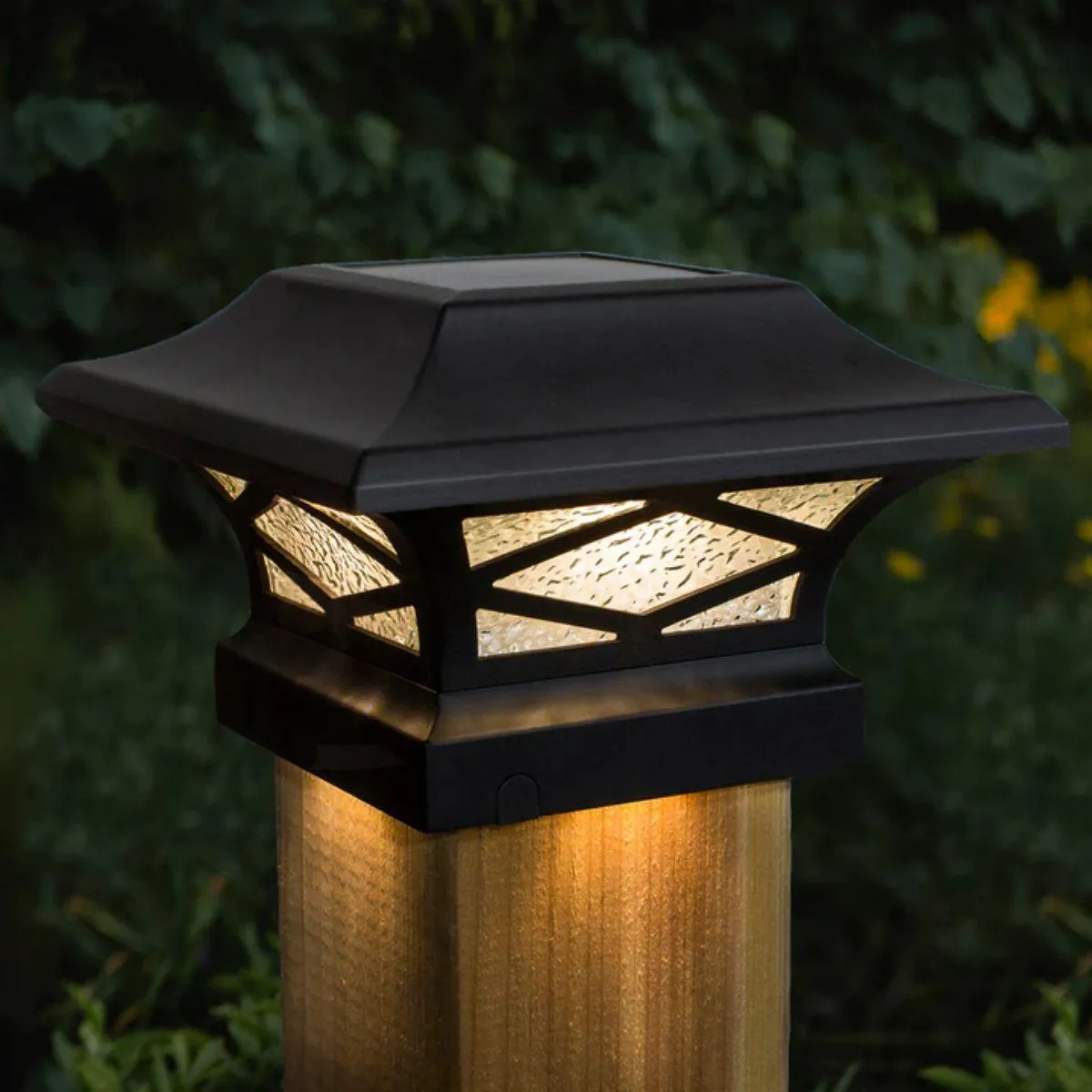LED Solar Post Cap 6x6 20 Lumens 2700K (Pack Of 2)