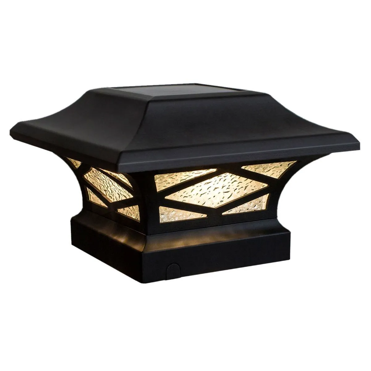 LED Solar Post Cap 6x6 20 Lumens 2700K (Pack Of 2)