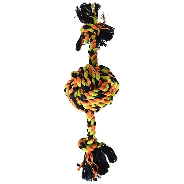 Mammoth Flossy Chews Monkey Fist Ball w/ Rope Ends - Large