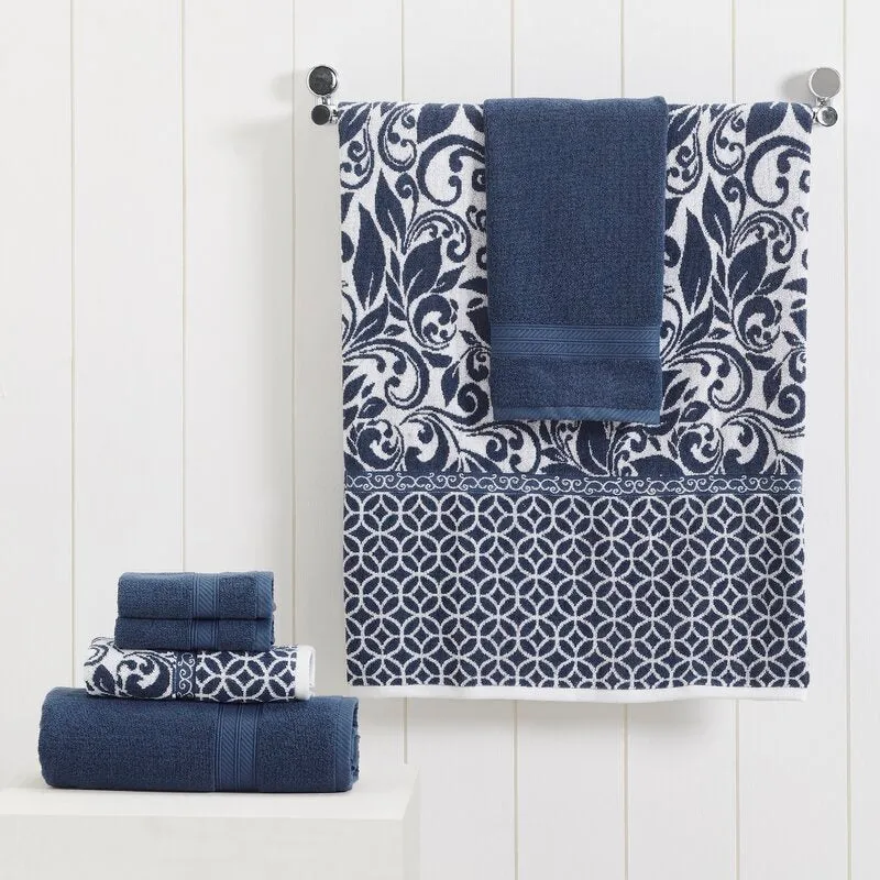 Napua 6 Piece Classic 100% Cotton Bath Towel Set