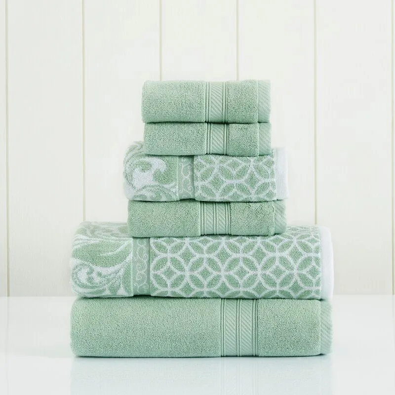 Napua 6 Piece Classic 100% Cotton Bath Towel Set