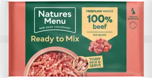 Natures Menu Raw Free Flow Mince Beef 2kg
