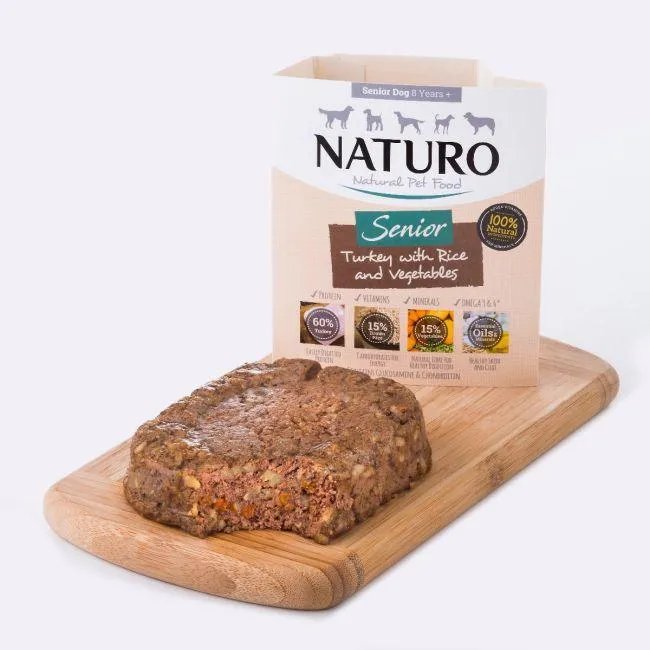 Naturo Canine Senior Tray Wet Dog Food Turkey & Rice With Vegetables