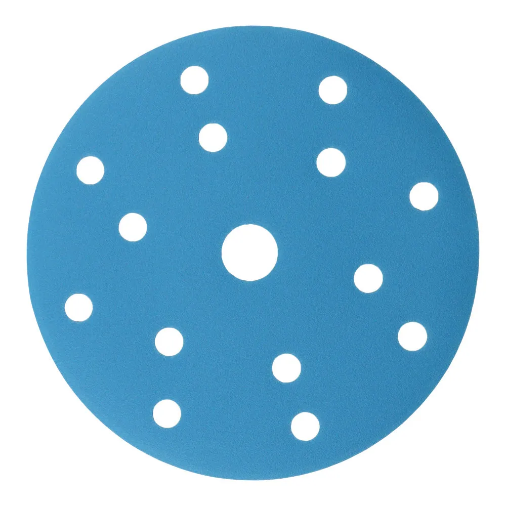 NORTON Azure Q216 Sandpaper Discs Hook & Loop 15H 150mm 80 - 1500 Grit x 100 Box
