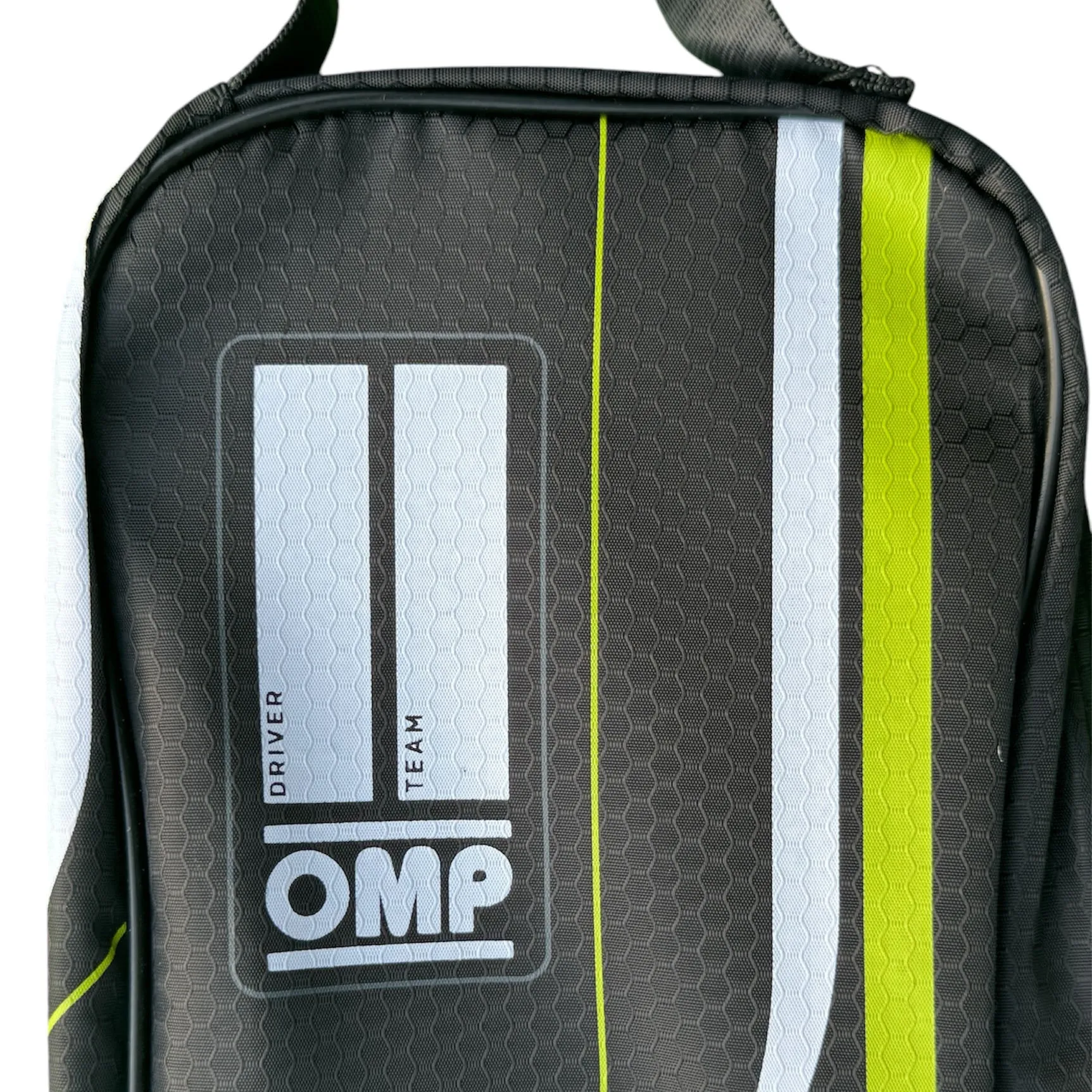 OMP Racing Karting Gloves Carry Bag Zipped Clear Front and Printed Name Labels