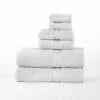 Organic Cotton Solid Plush Assorted 6 Piece Towel Set