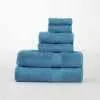 Organic Cotton Solid Plush Assorted 6 Piece Towel Set