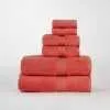 Organic Cotton Solid Plush Assorted 6 Piece Towel Set