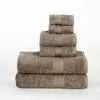 Organic Cotton Solid Plush Assorted 6 Piece Towel Set