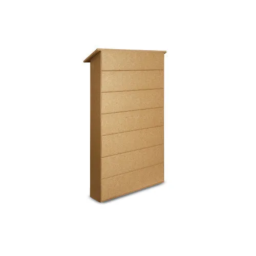 Outdoor Message Center Cork Board 40" x 60" with Posts | LEFT Hinged - Single Door Info Board
