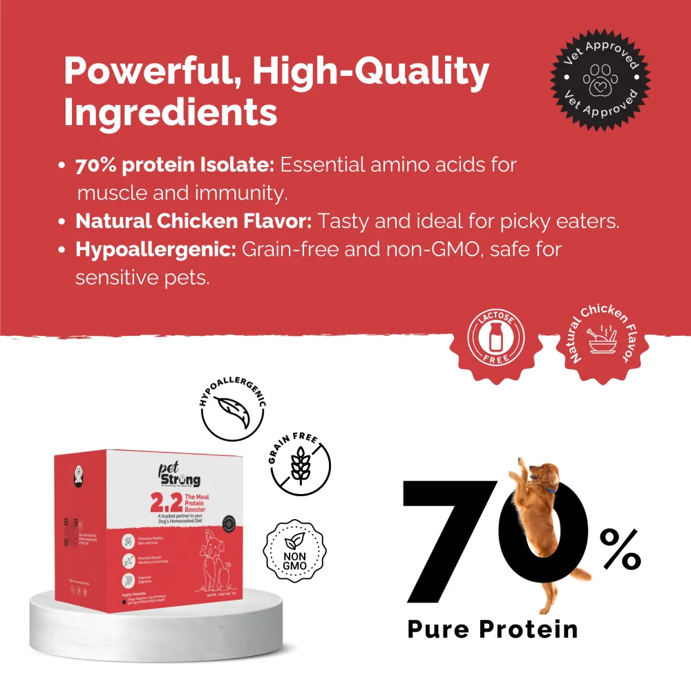 PetStrong 2.2  Meal Protein Booster for Dogs