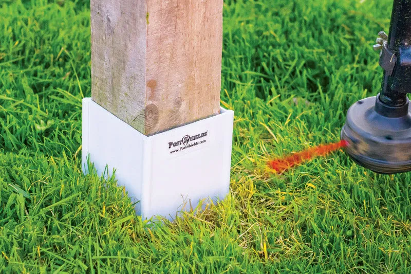 Post Shields Inc. 6 in. H X 4 in. W X 4 in. L Plastic Black Fence Post Protection