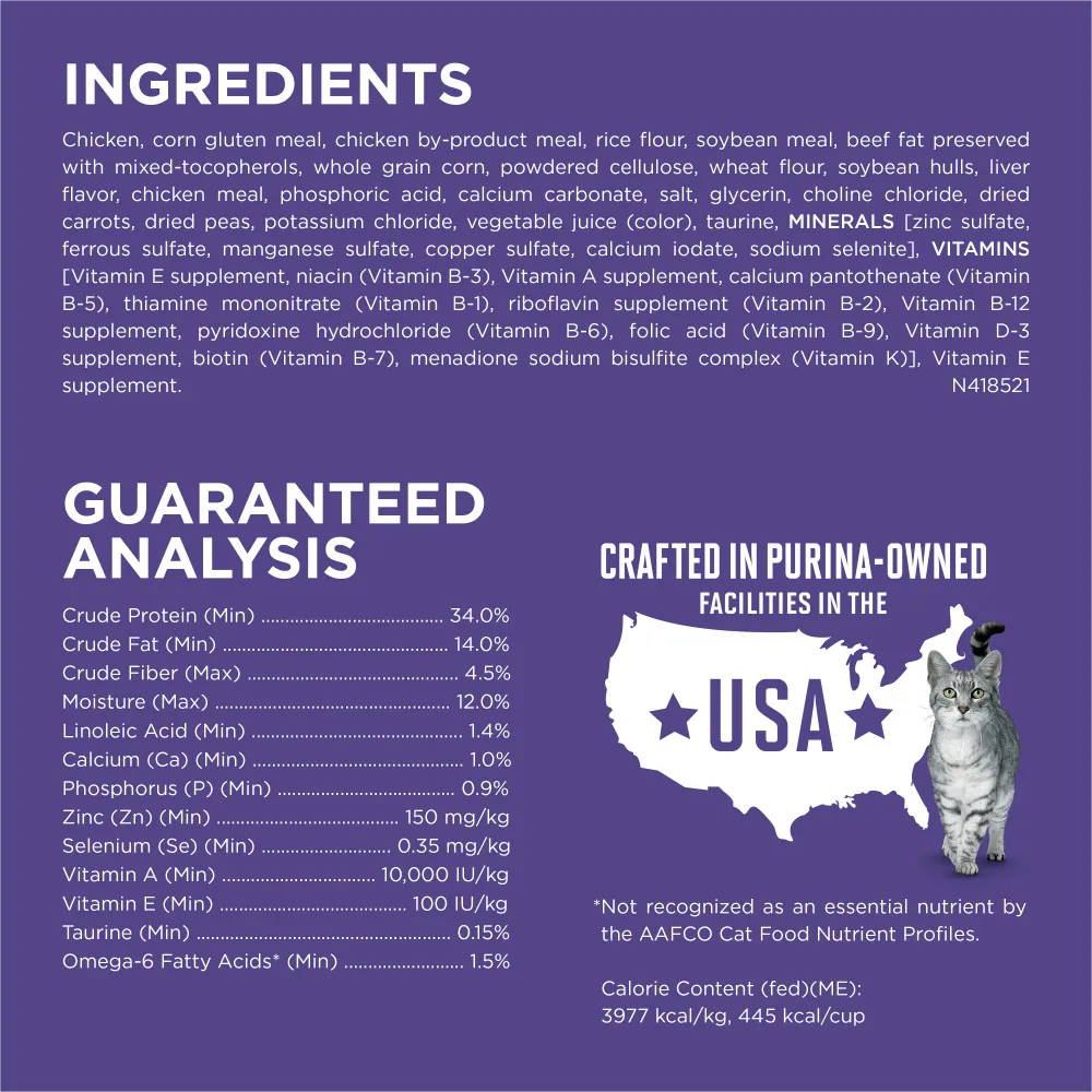 Purina ONE Advanced Nutrition Hairball Formula Dry Cat Food