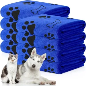 Quick-Drying Microfiber Pet Bath Towel for Dogs & Cats