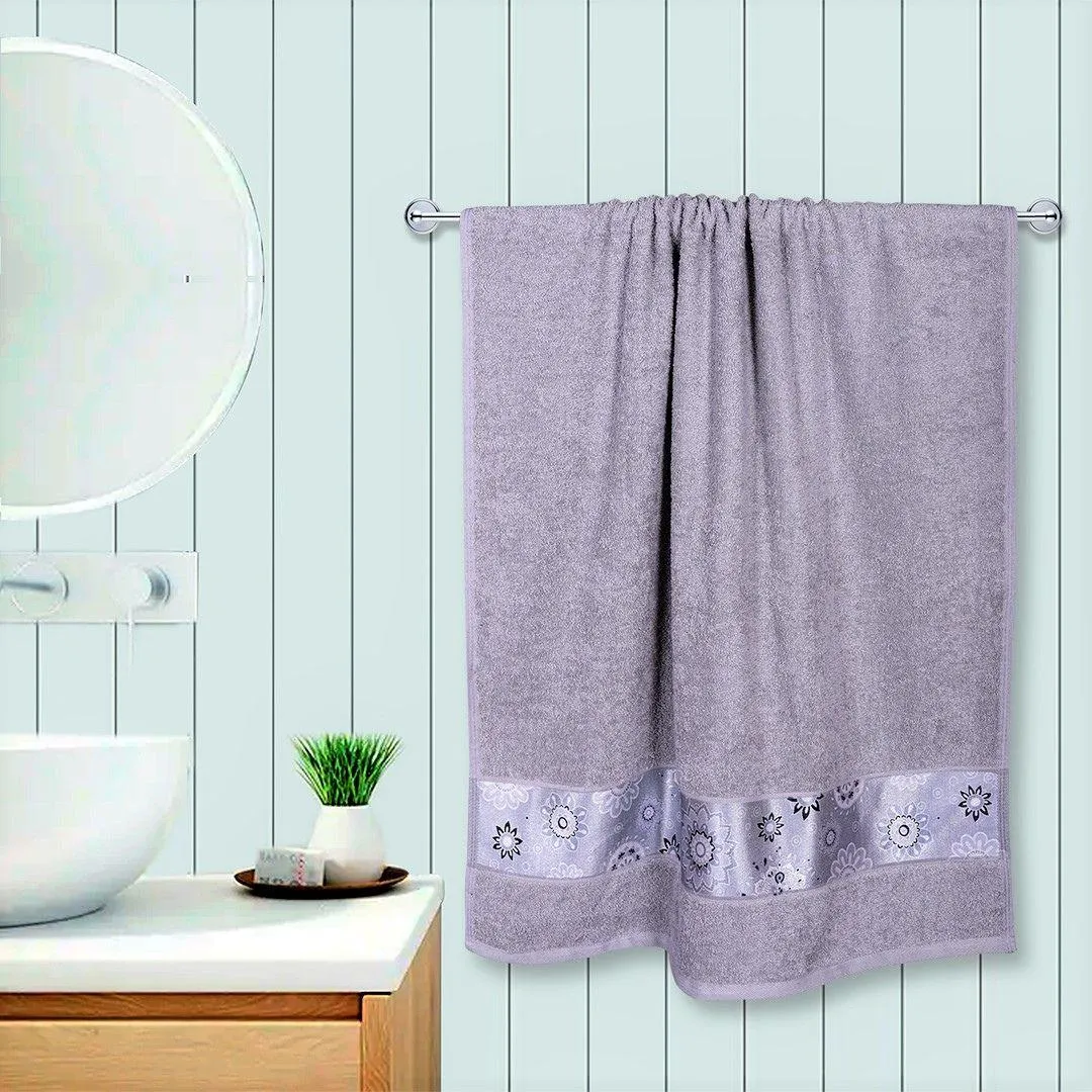 Rangoli Century 450 GSM Cotton Towel Set of 3 | Super Absorbent, Extra Soft and Stylish Towels