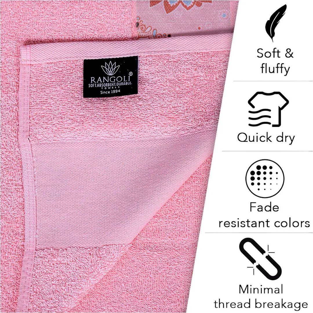 Rangoli Century 450 GSM Cotton Towel Set of 3 | Super Absorbent, Extra Soft and Stylish Towels