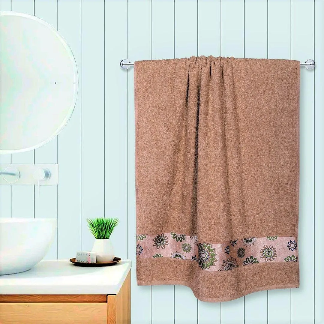 Rangoli Century 450 GSM Cotton Towel Set of 3 | Super Absorbent, Extra Soft and Stylish Towels