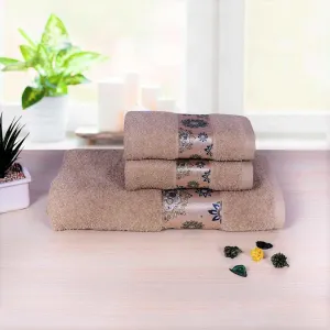 Rangoli Century 450 GSM Cotton Towel Set of 3 | Super Absorbent, Extra Soft and Stylish Towels
