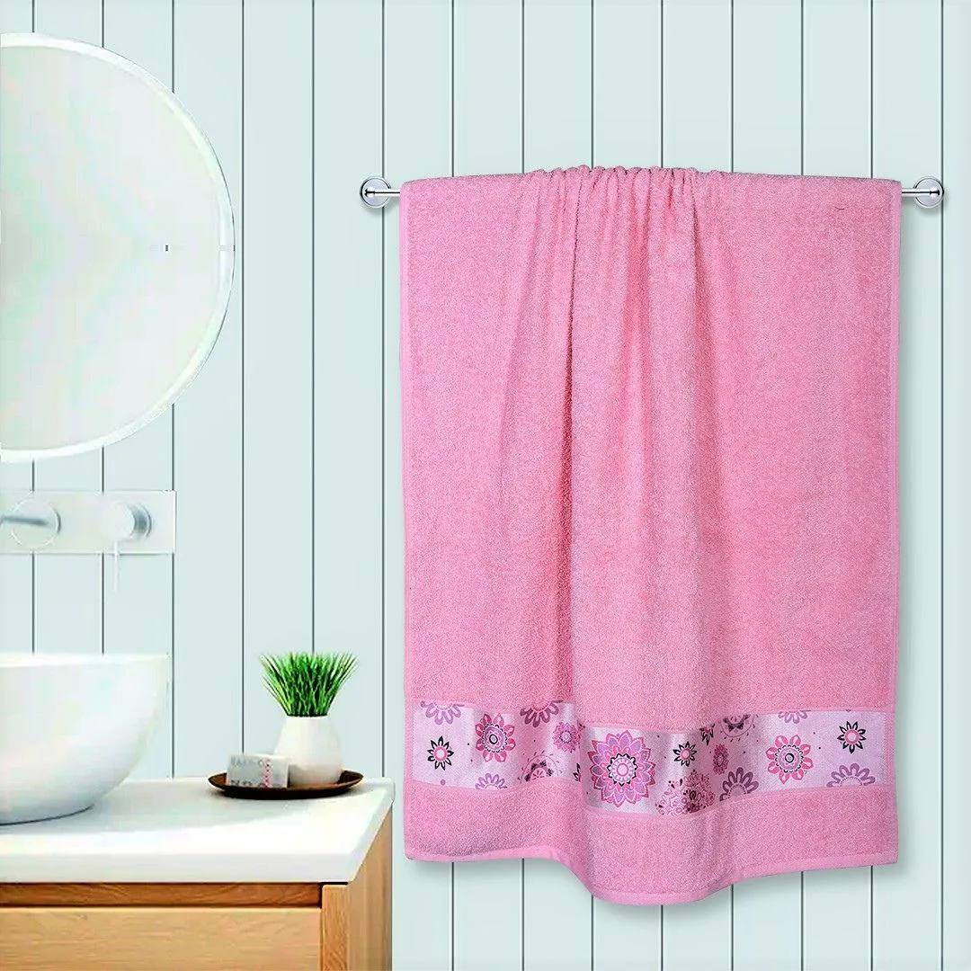 Rangoli Century 450 GSM Cotton Towel Set of 3 | Super Absorbent, Extra Soft and Stylish Towels