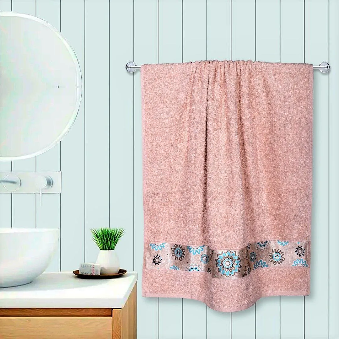 Rangoli Century 450 GSM Cotton Towel Set of 3 | Super Absorbent, Extra Soft and Stylish Towels
