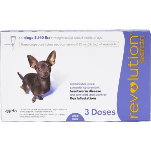 Revolution For Dogs Weighing 5-10lb 3pcs