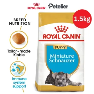 Royal Canin Miniature Schnauzer Puppy 1.5kg Dry Dog Food - Breed Health Nutrition