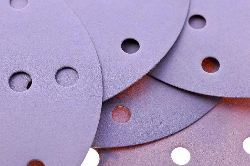 Smirdex 150mm Ceramic Grain 15 Hole Velcro Abrasive Discs - 100 Pack