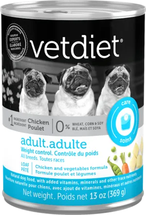 Vetdiet® Adult Weight Control Chicken & Vegetables Formula Dog Food