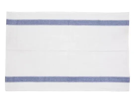 Vogue Heavy Duty Tea Towel, Blue Stripe, Each [E918] (Order in item)